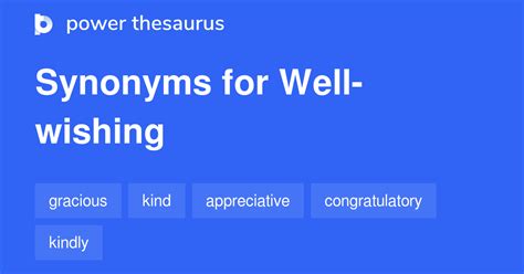 well wishing synonym